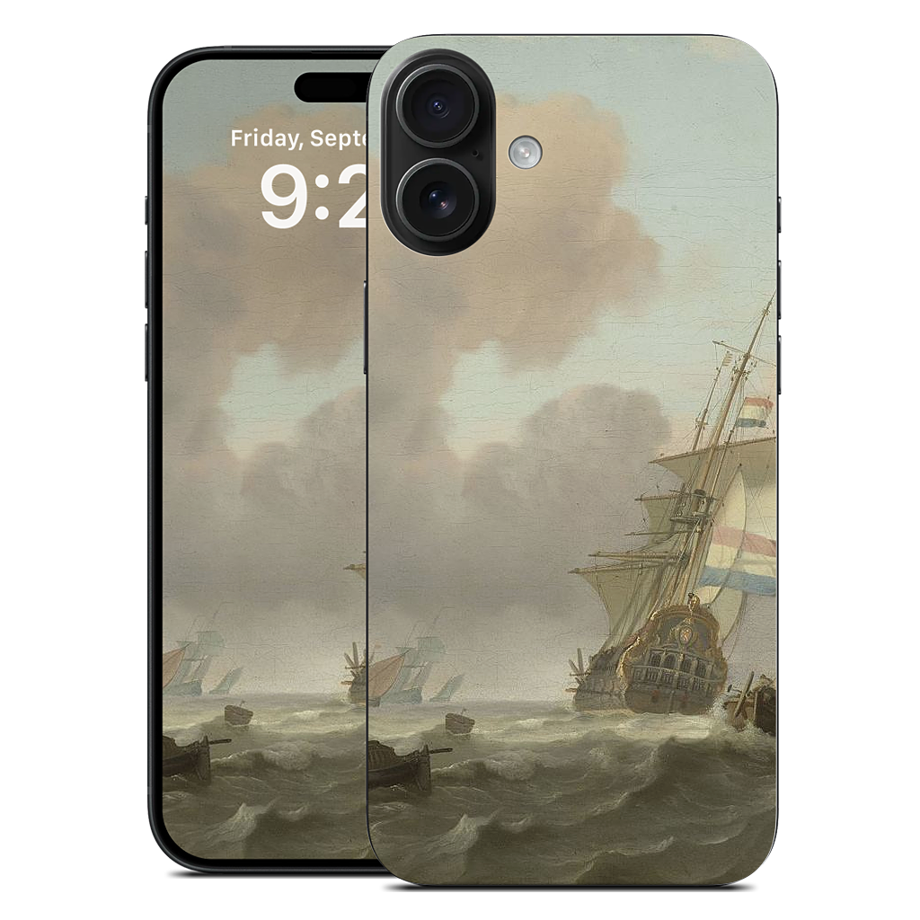 Ships in Choppy Sea iPhone Skin