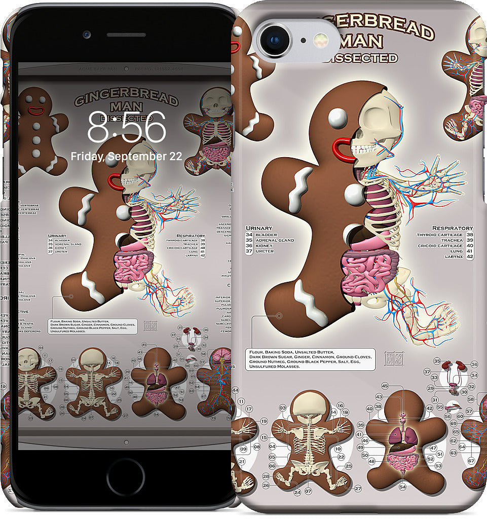 Gingerbread Man Dissected iPhone Case