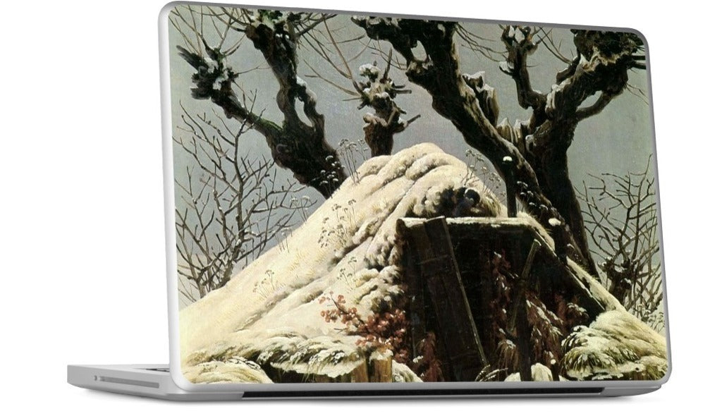 Snowy Cottage MacBook Skin