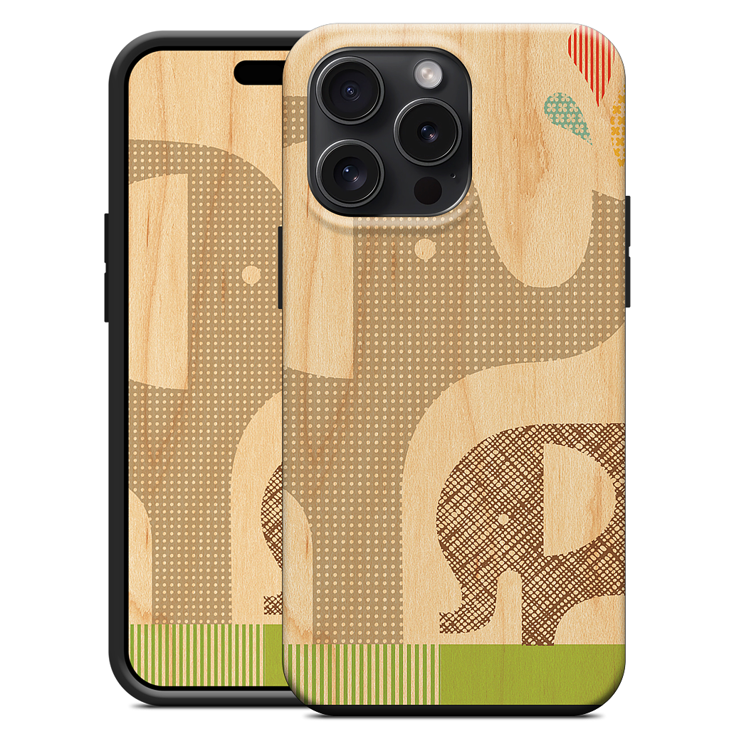 Elephant with Calf iPhone Case