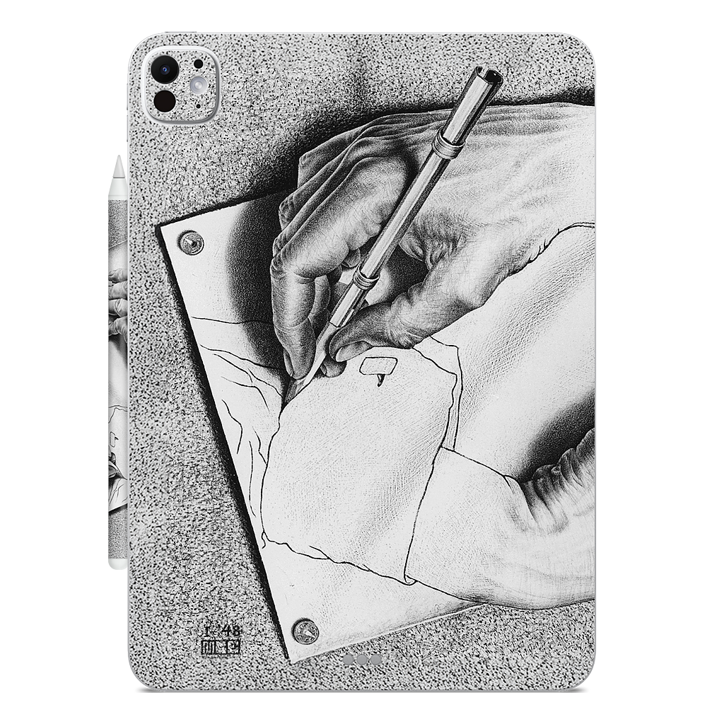 Drawing Hands iPad Skin