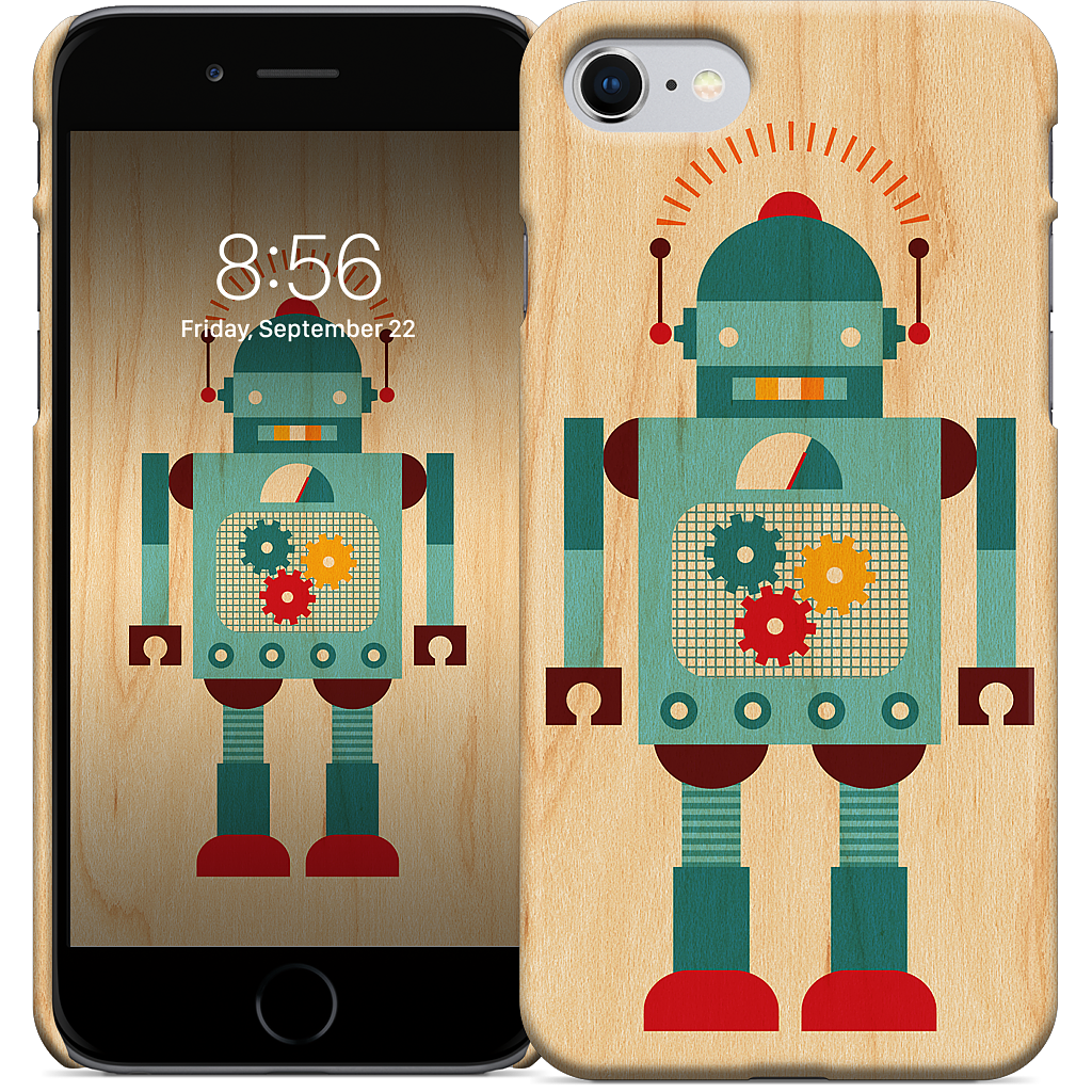 Blue Robot iPhone Case
