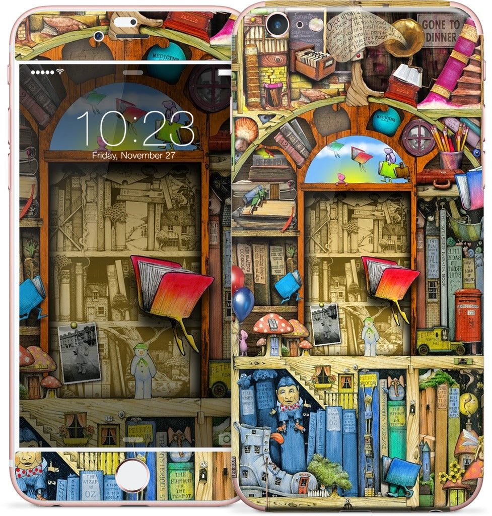 Bookshelf 2b iPhone Skin
