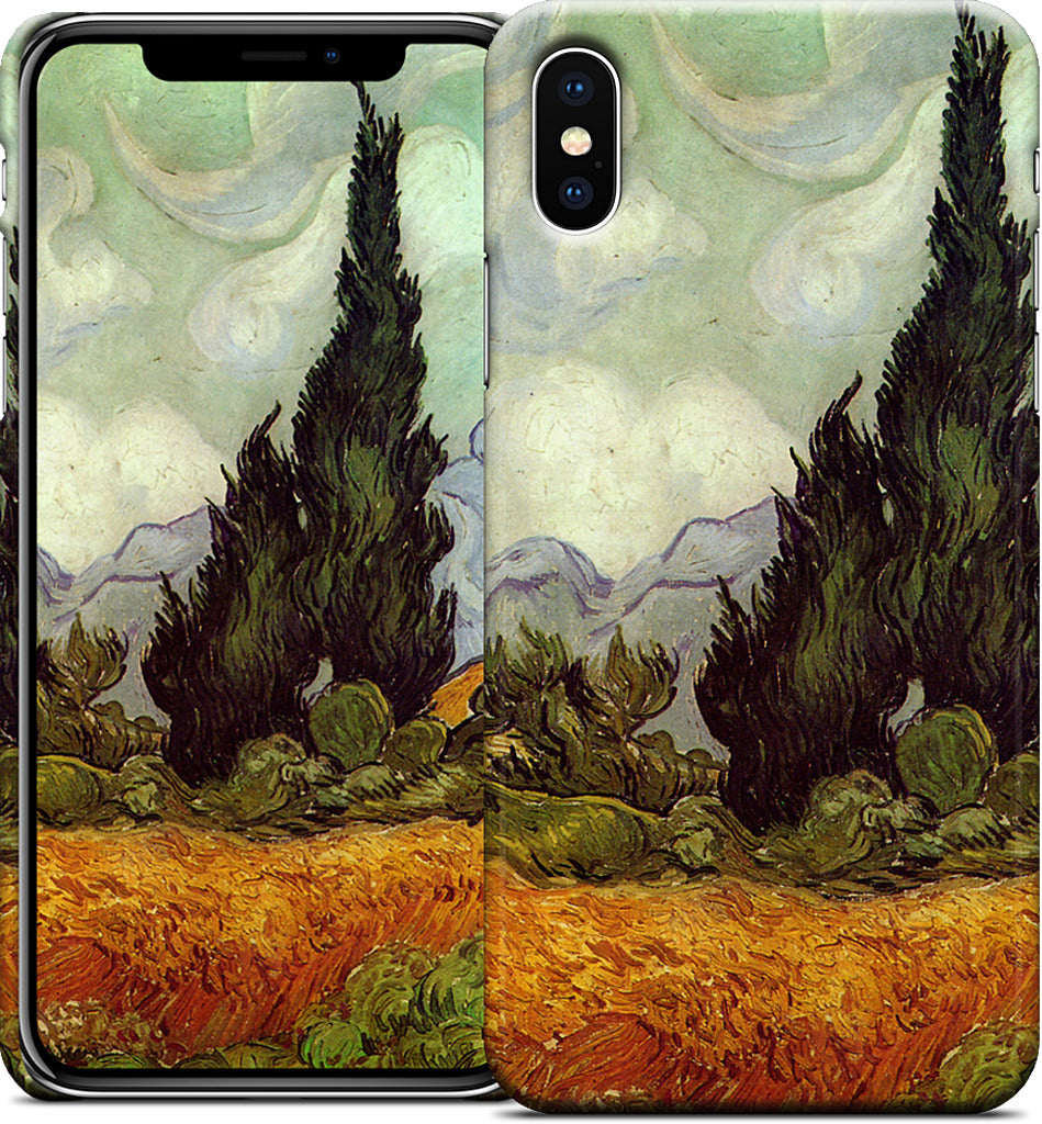 A Wheatfield with Cypresses iPhone Case