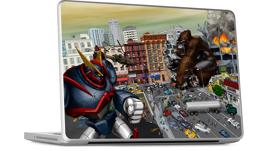War Of The Monsters MacBook Skin