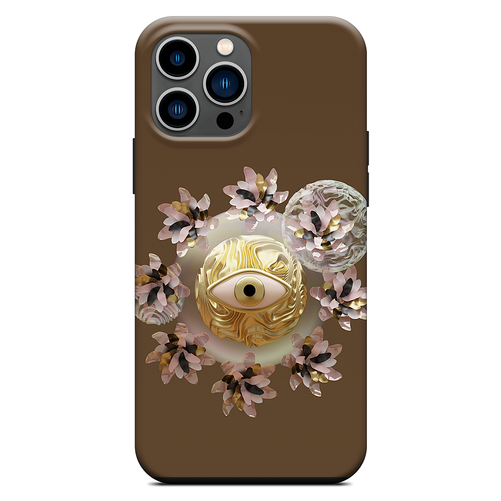 Golden Flowers iPhone Case