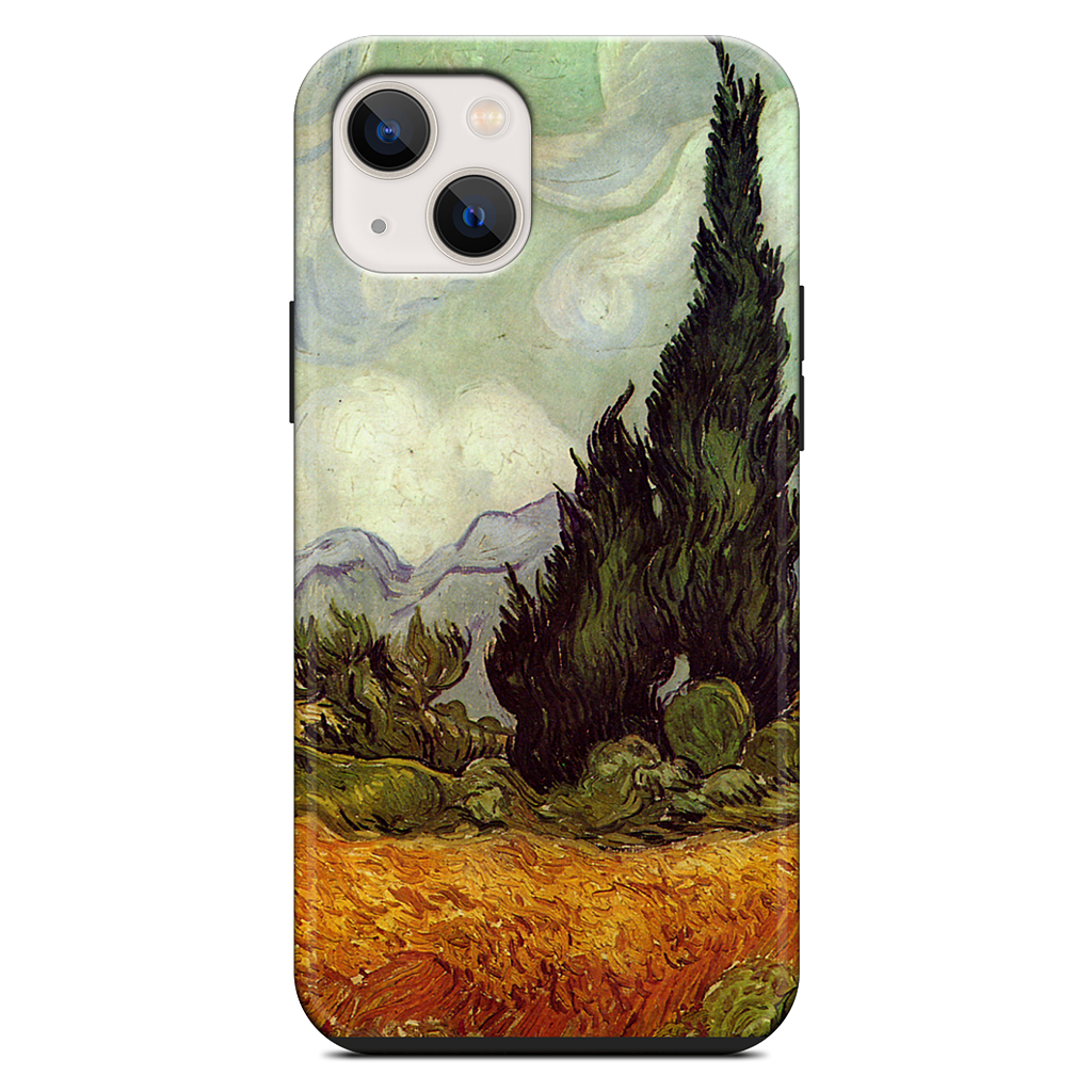 A Wheatfield with Cypresses iPhone Case