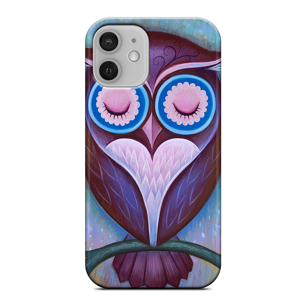 Sleepy Owl iPhone Case