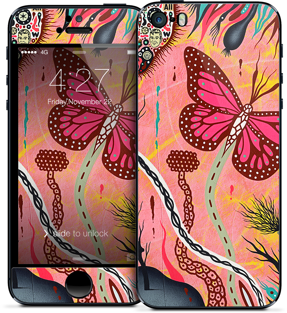 The Pink Opaque iPhone Skin