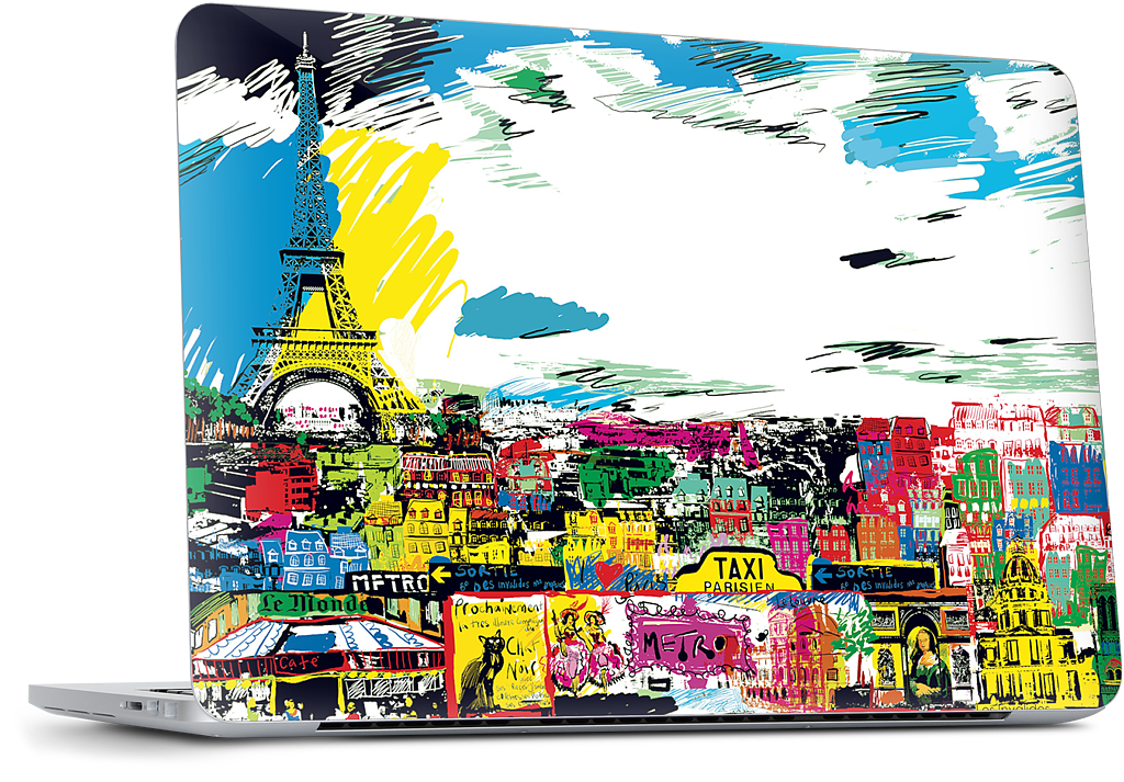 Paris Skyline MacBook Skin