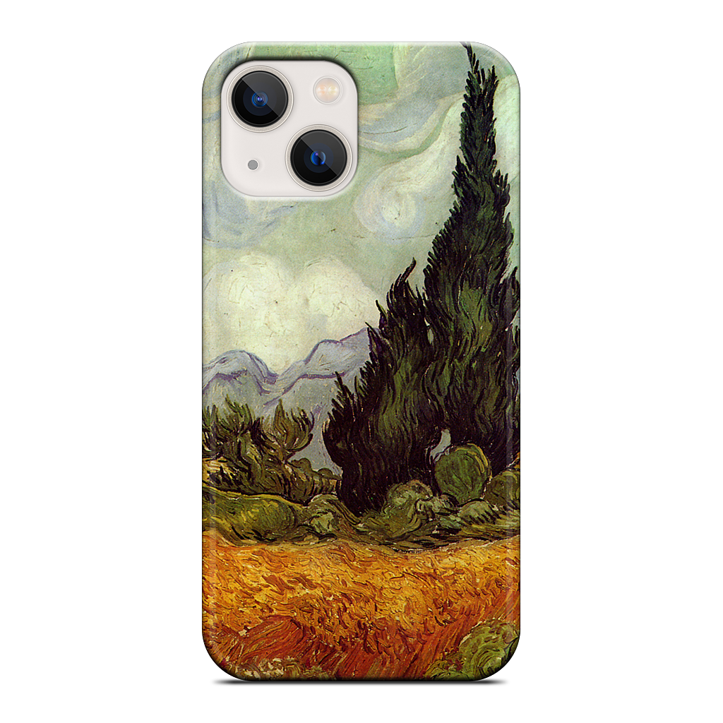 A Wheatfield with Cypresses iPhone Case