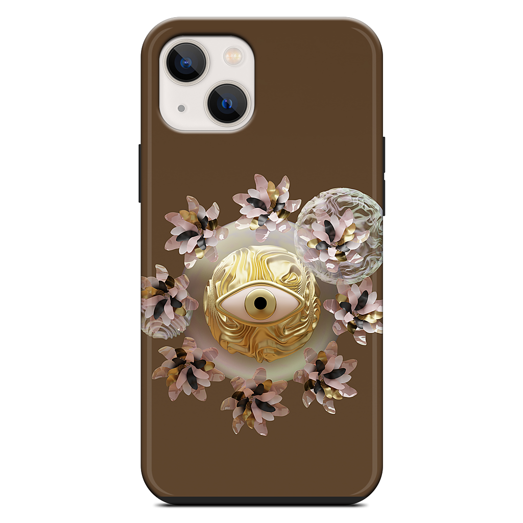 Golden Flowers iPhone Case