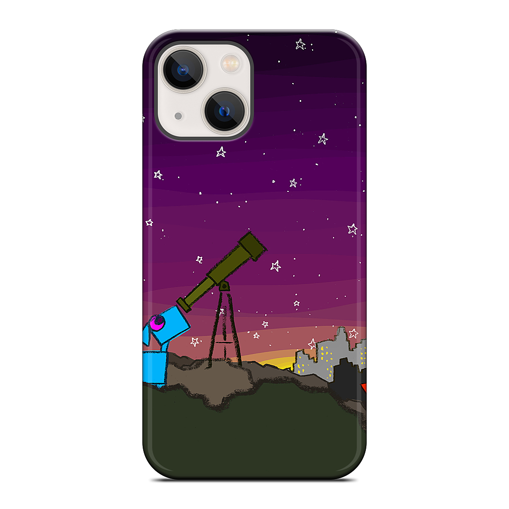 Space Dog Telescope iPhone Case
