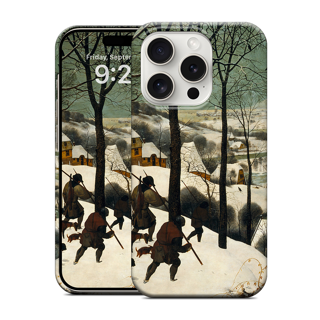 Hunters in the Snow iPhone Case