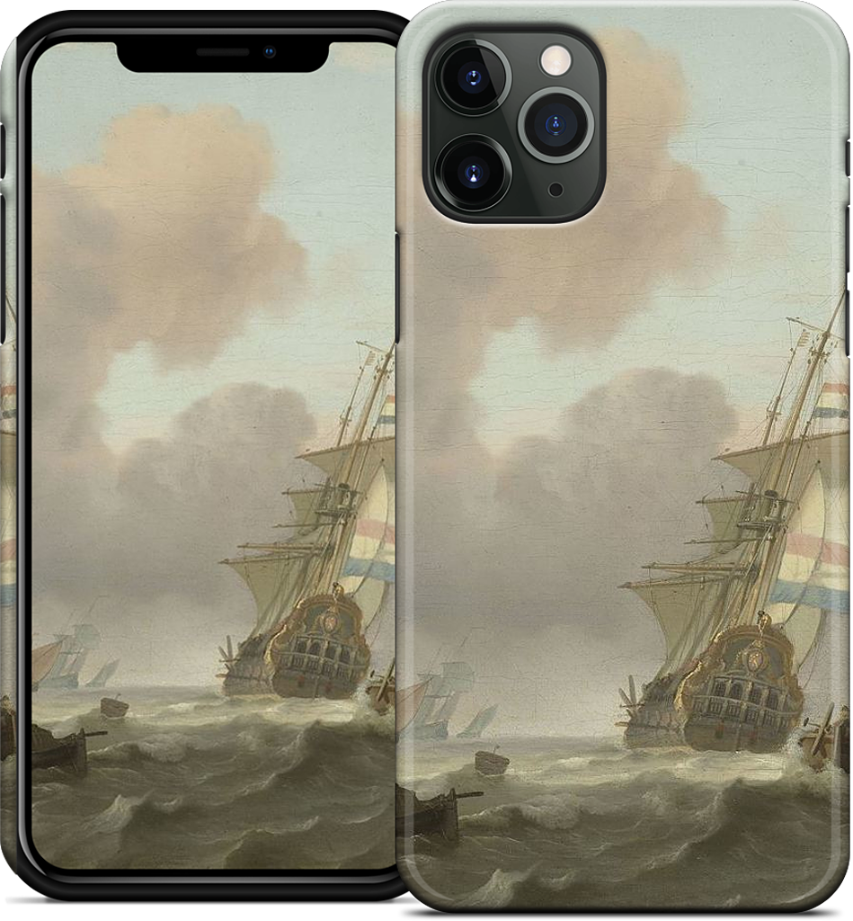 Ships in Choppy Sea iPhone Case