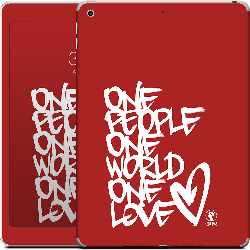 One People, One World, One Love iPad Skin