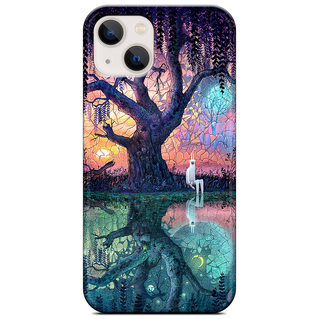 On the Banks of Broken Worlds iPhone Case