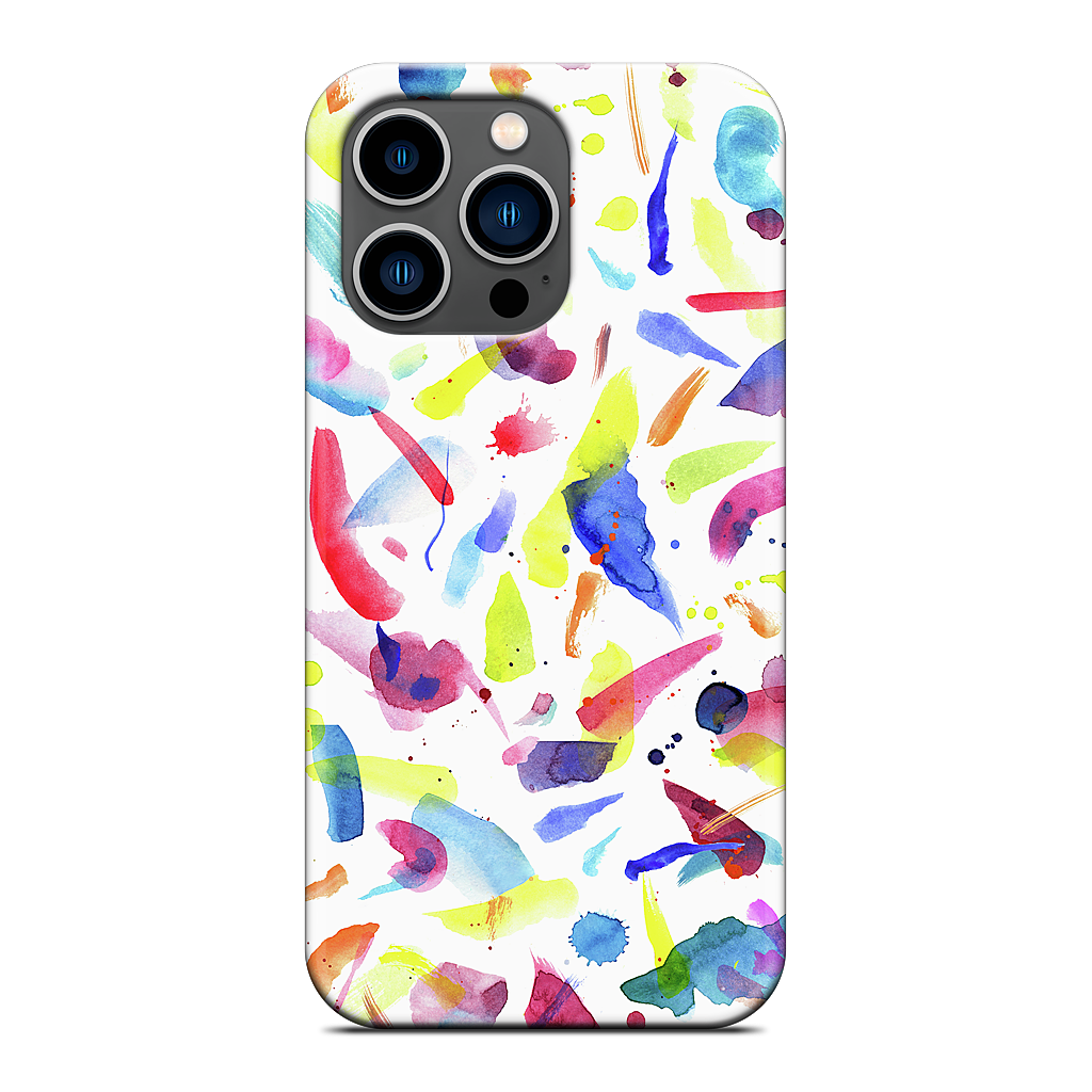 Watercolor Summer Brushstrokes iPhone Case