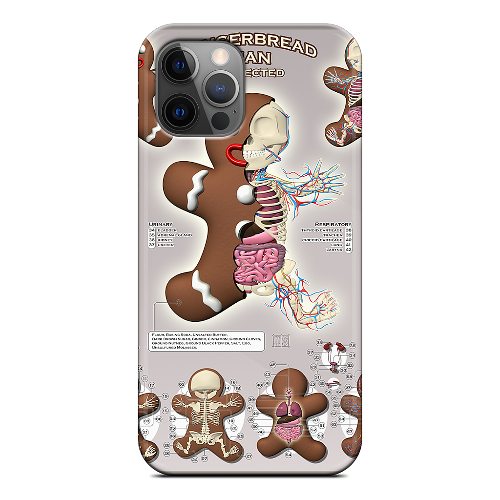 Gingerbread Man Dissected iPhone Case