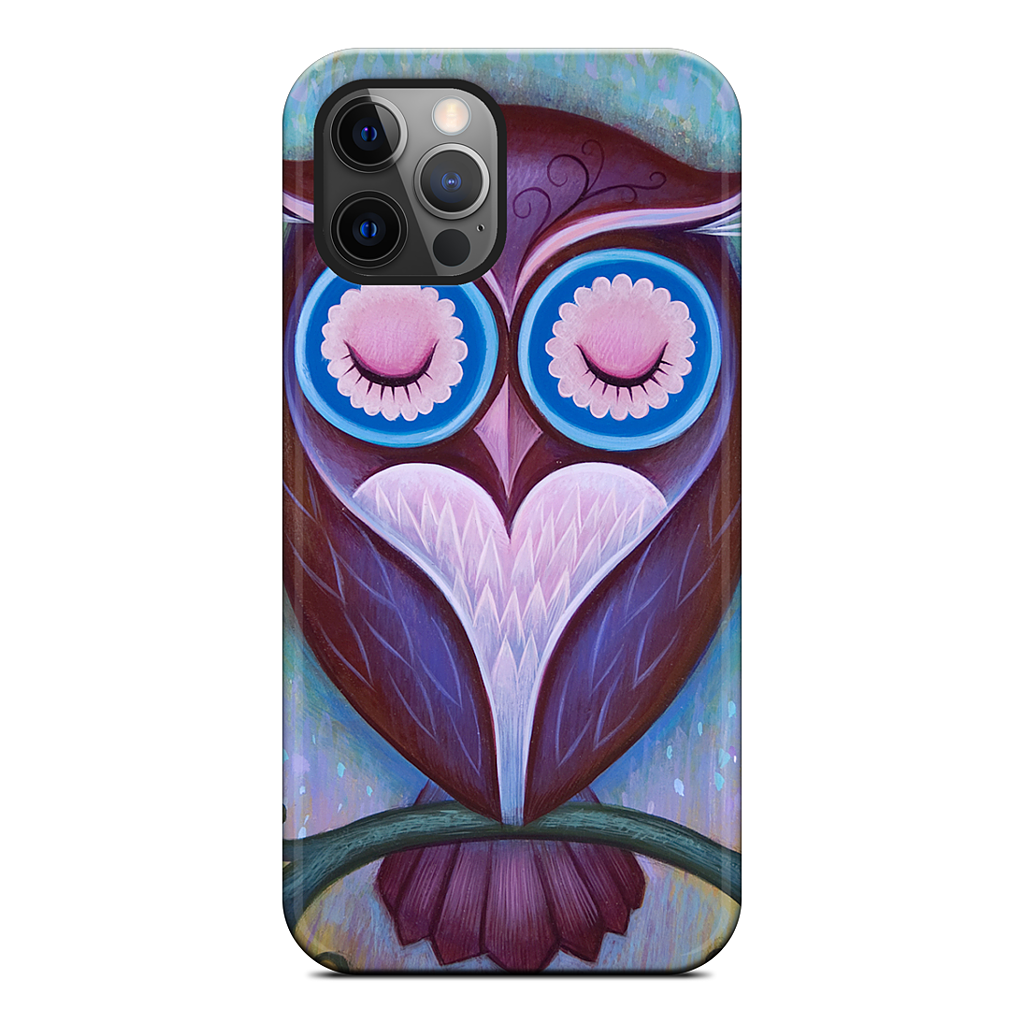 Sleepy Owl iPhone Case