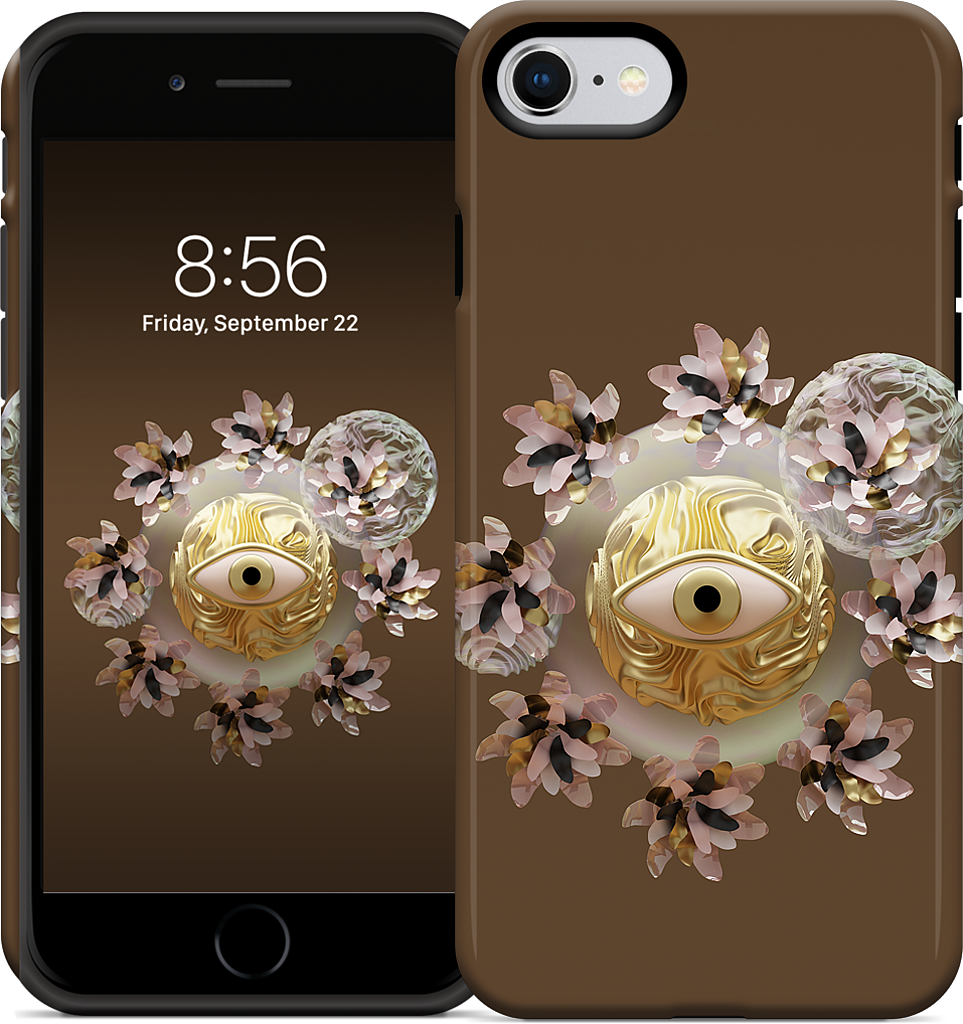 Golden Flowers iPhone Case