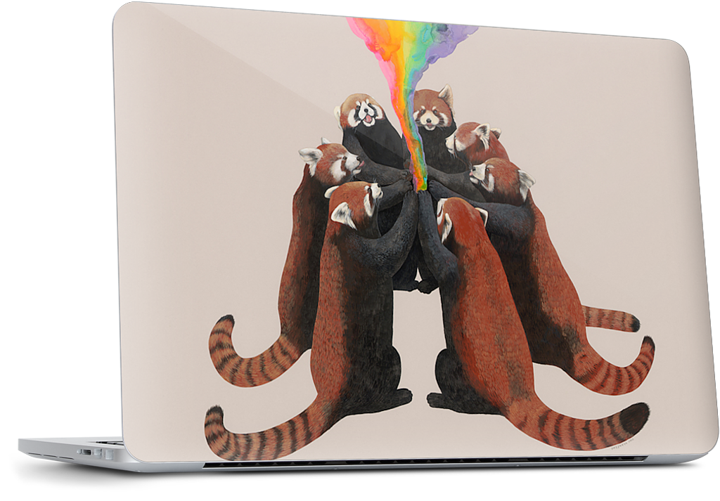 Red Pandas Dell Laptop Skin
