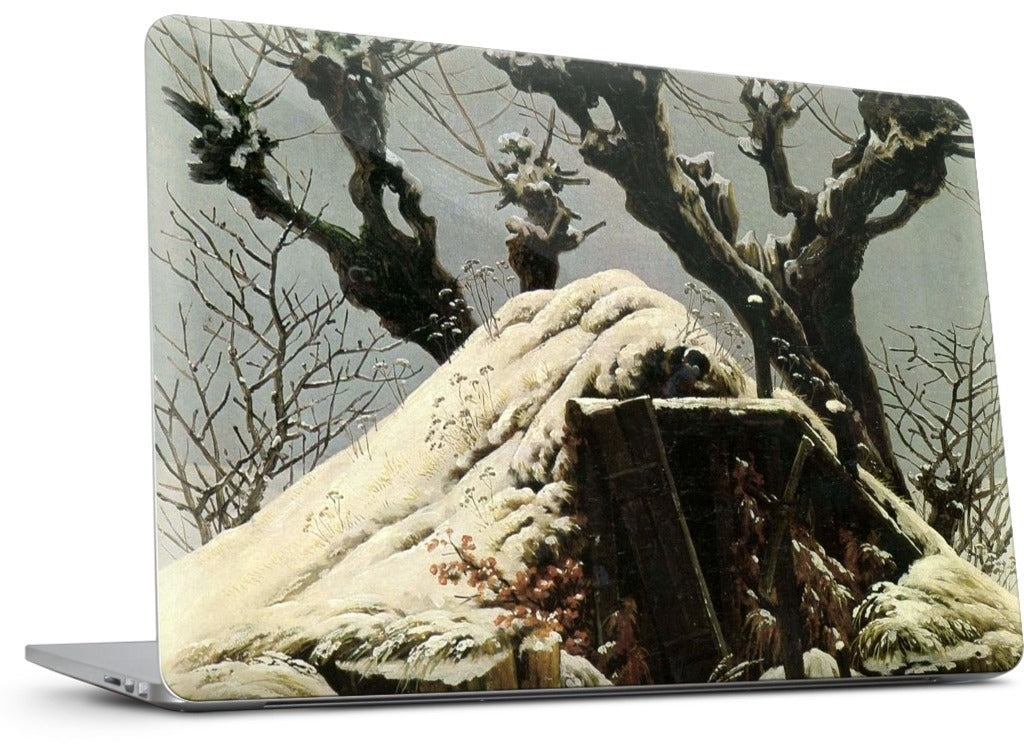 Snowy Cottage MacBook Skin