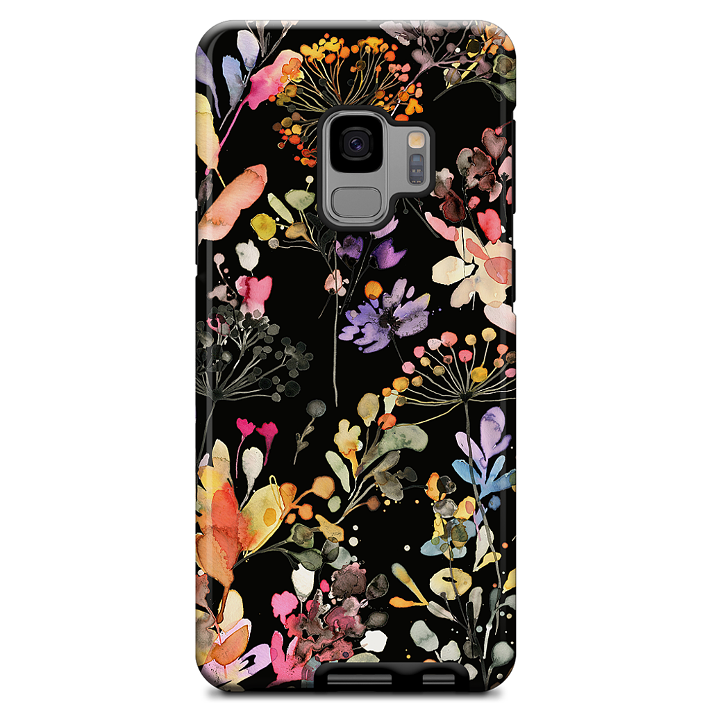 Wild Grasses (Black) Samsung Case