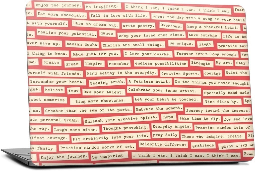 Happy Thoughts MacBook Skin
