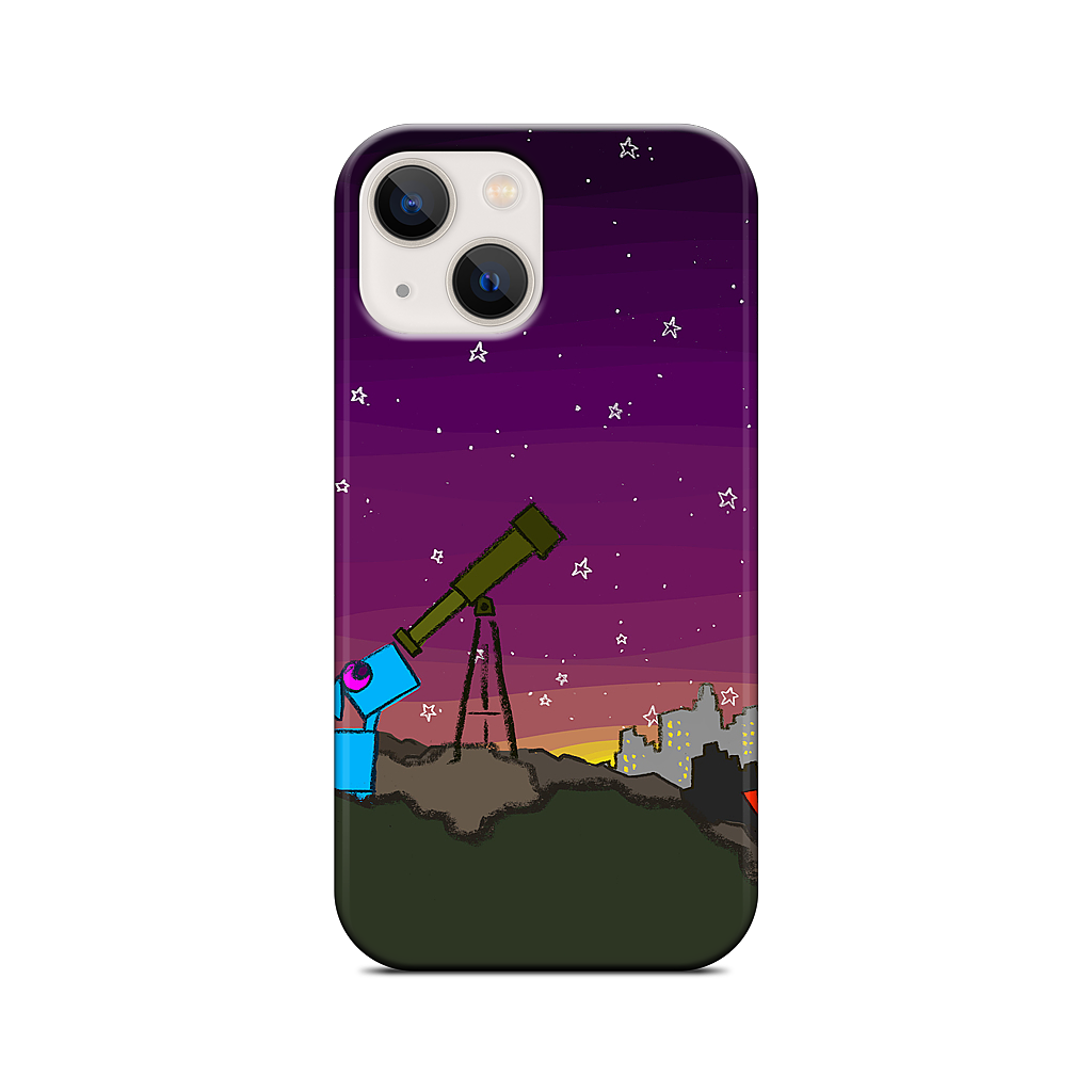 Space Dog Telescope iPhone Case