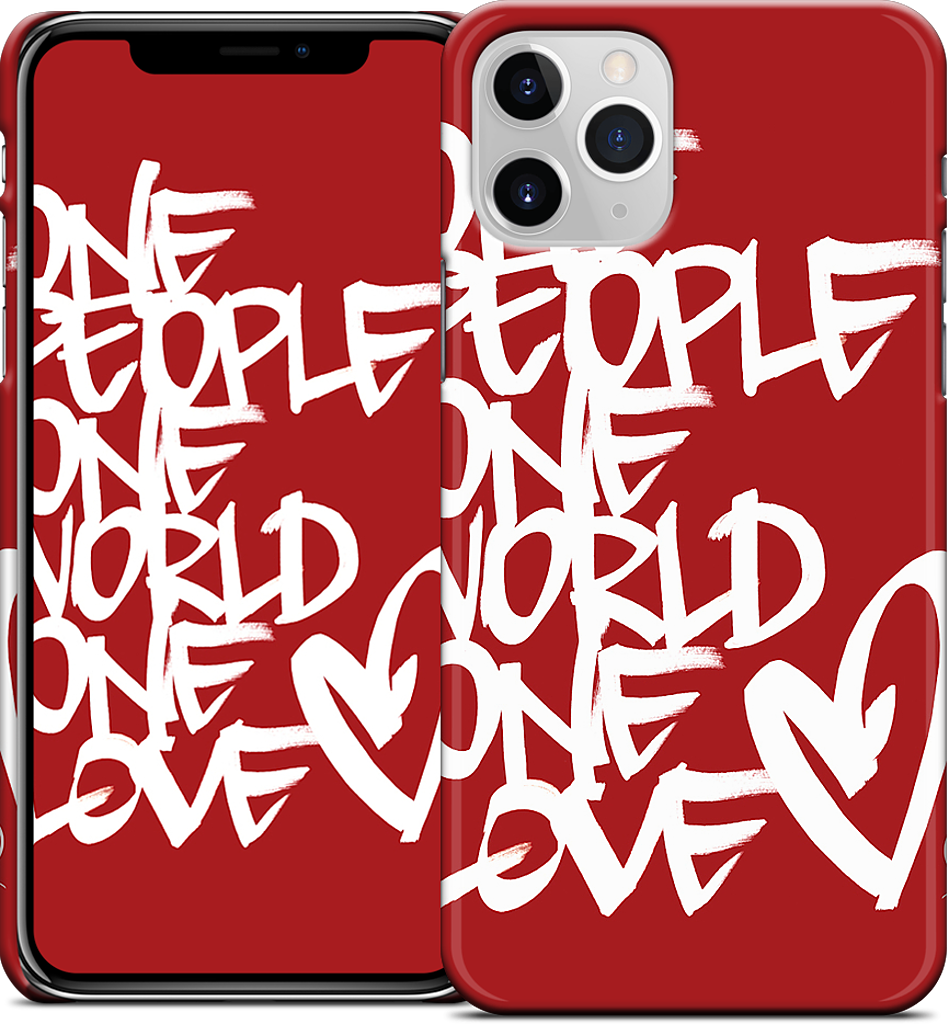 One People, One World, One Love iPhone Case