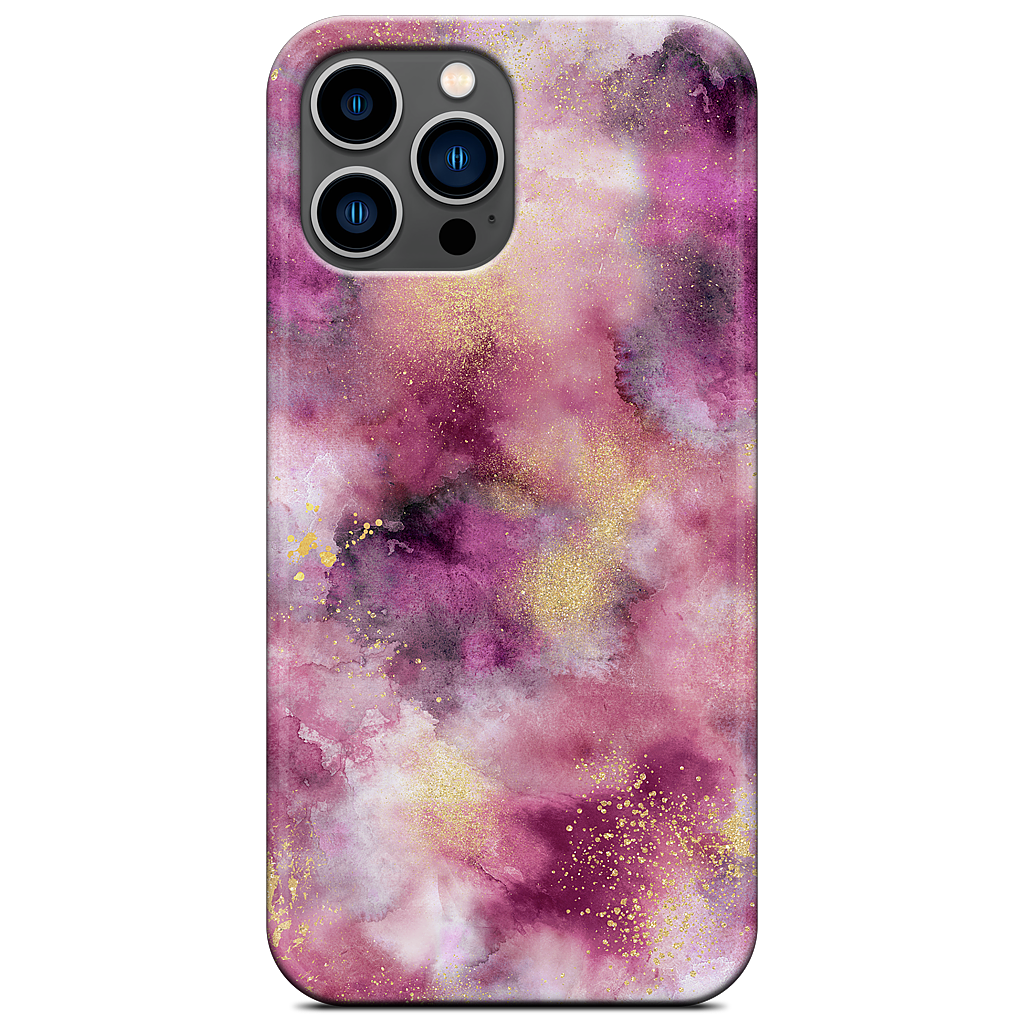 Watercolor Marble Pink Gold iPhone Case