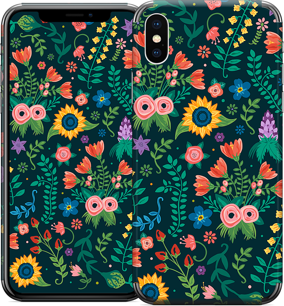 Floral Heart iPhone Skin