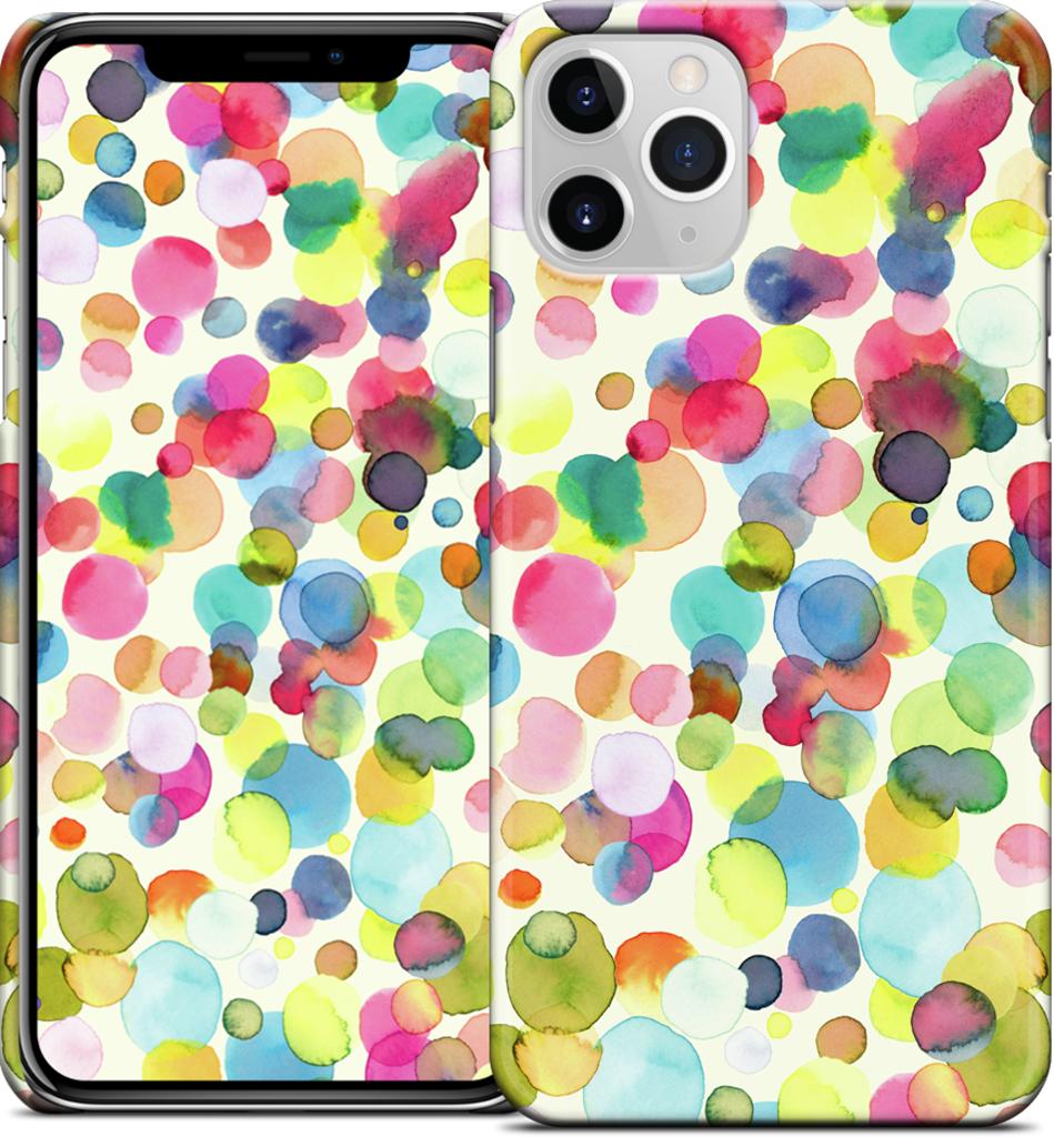 Watercolor Colorful Drops iPhone Case