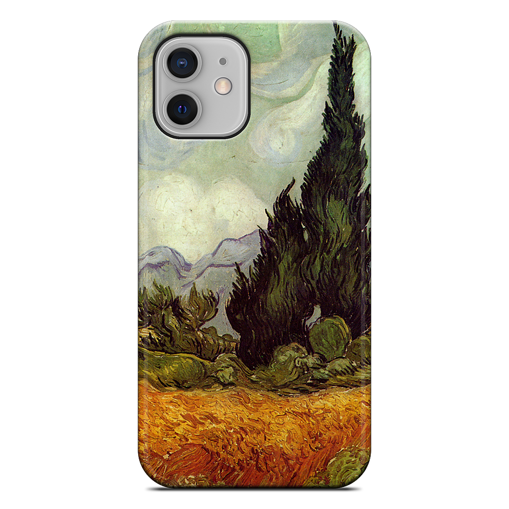 A Wheatfield with Cypresses iPhone Case