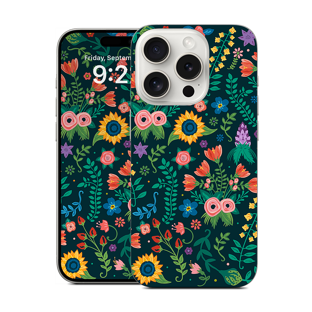 Floral Heart iPhone Skin