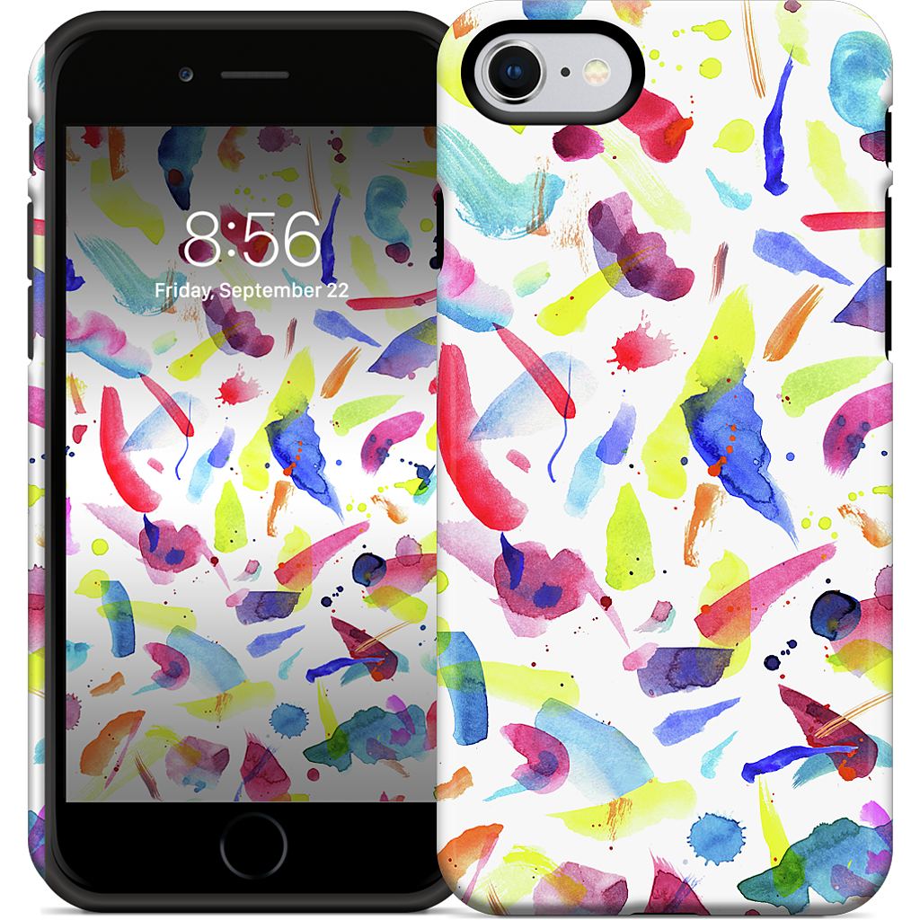 Watercolor Summer Brushstrokes iPhone Case