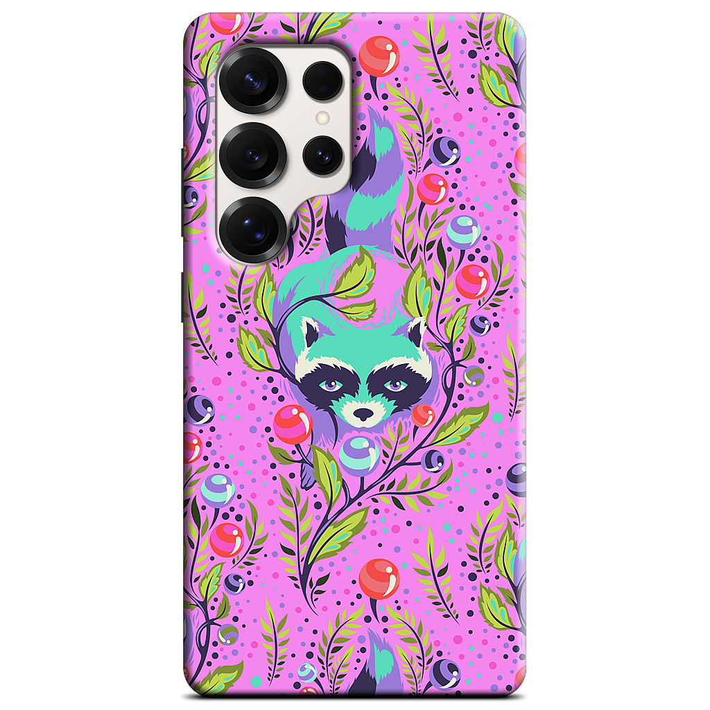 Raccoon Fuchsia Samsung Case