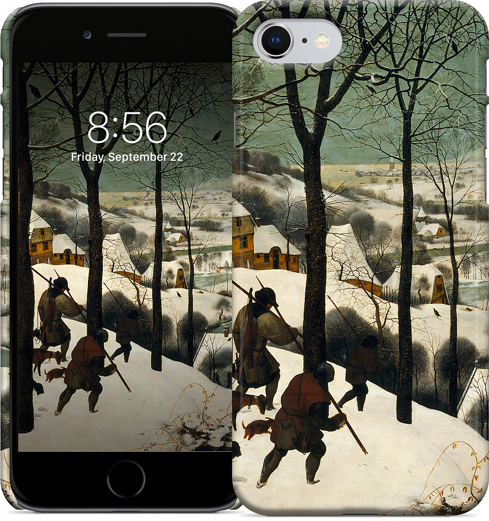 Hunters in the Snow iPhone Case