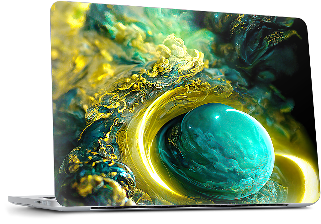 Planetary Accretion MacBook Skin