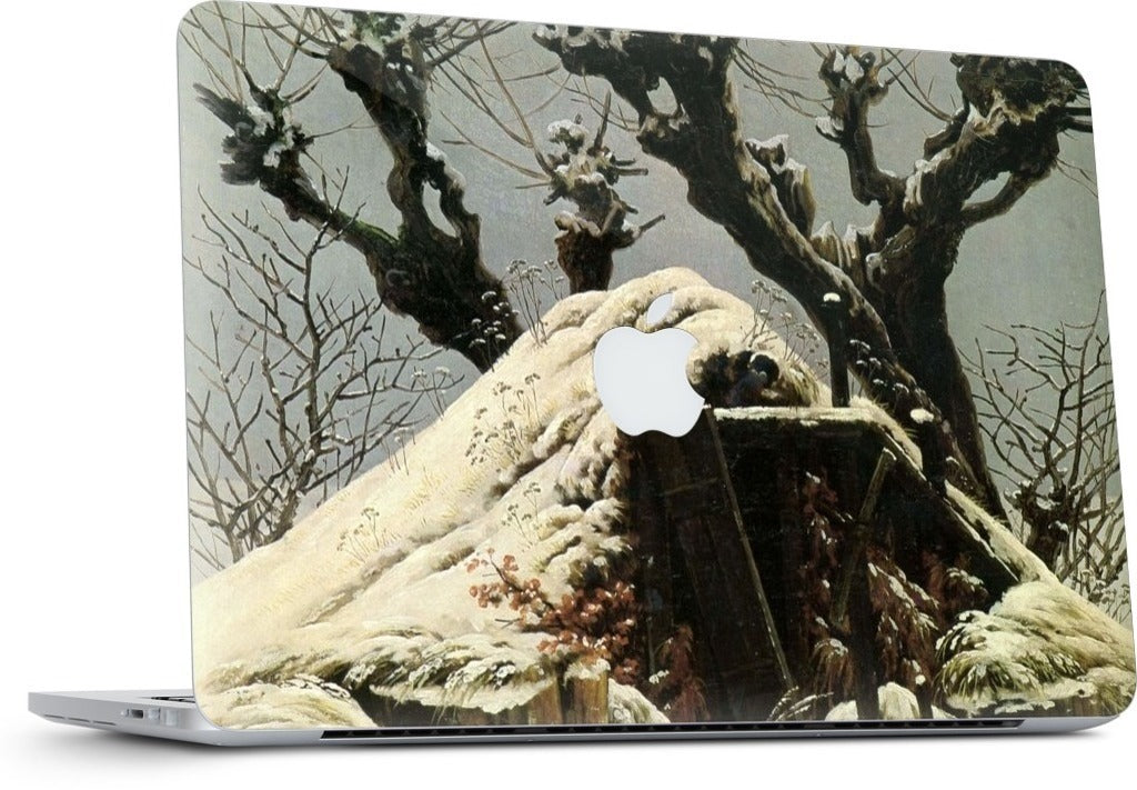 Snowy Cottage MacBook Skin