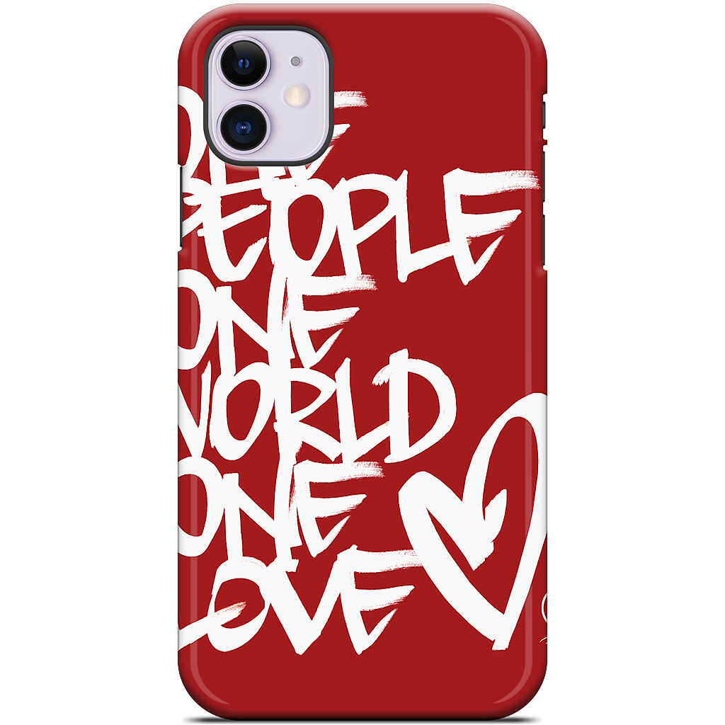 One People, One World, One Love iPhone Case