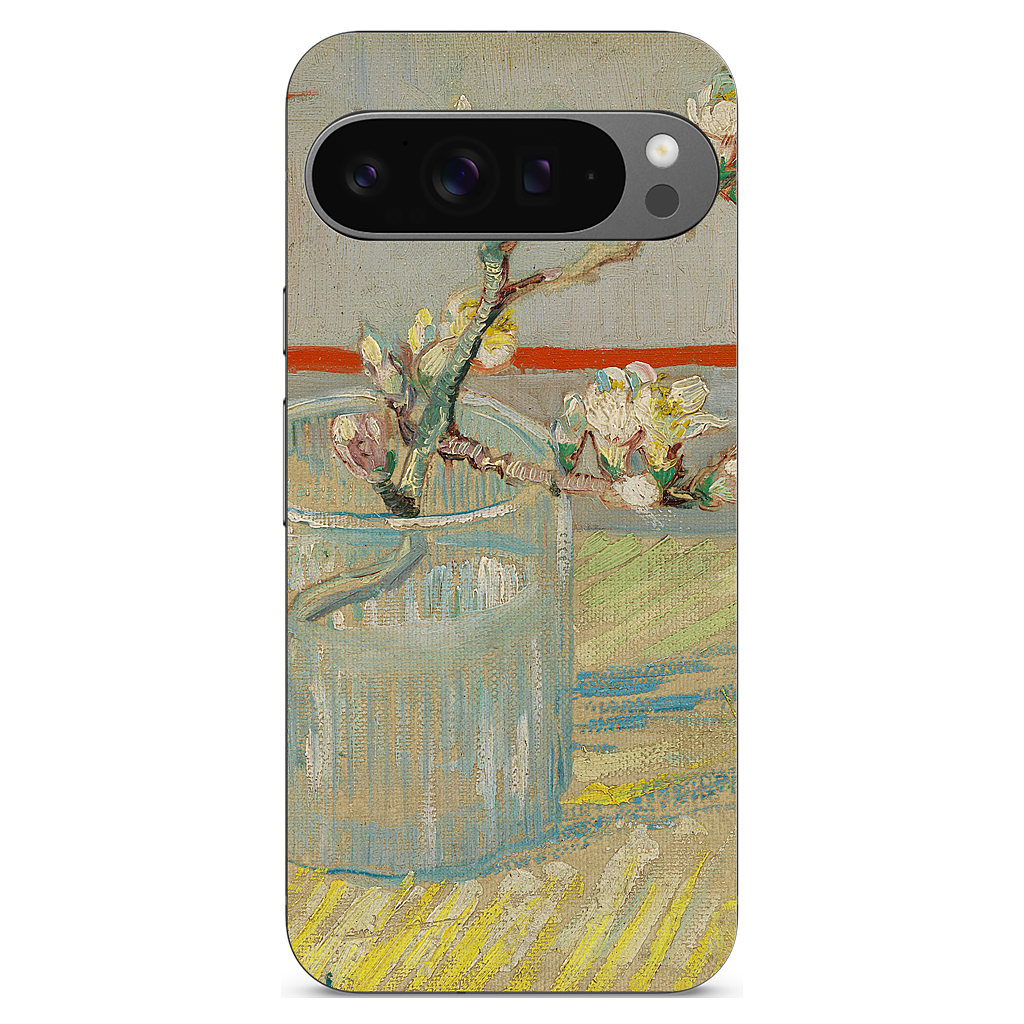 Spring of Flowering Almond in a Glass Google Phone