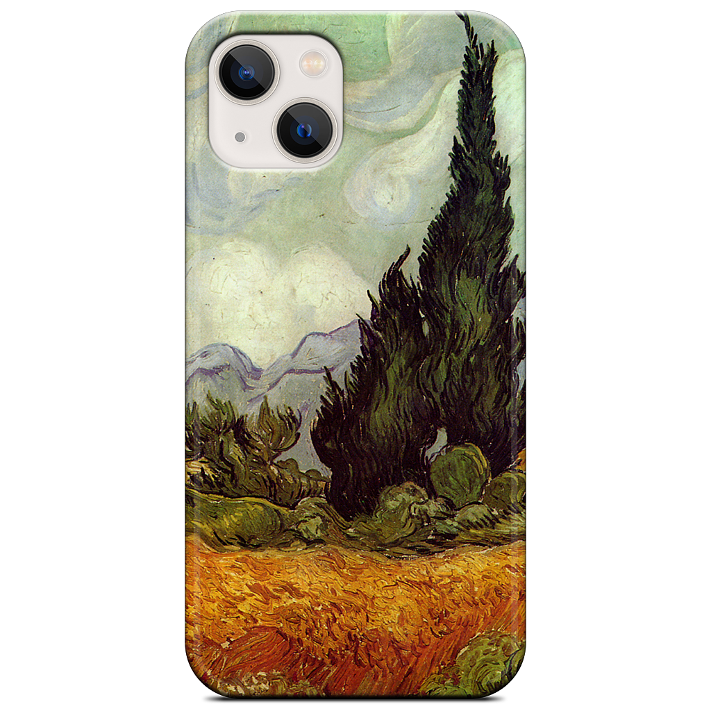 A Wheatfield with Cypresses iPhone Case
