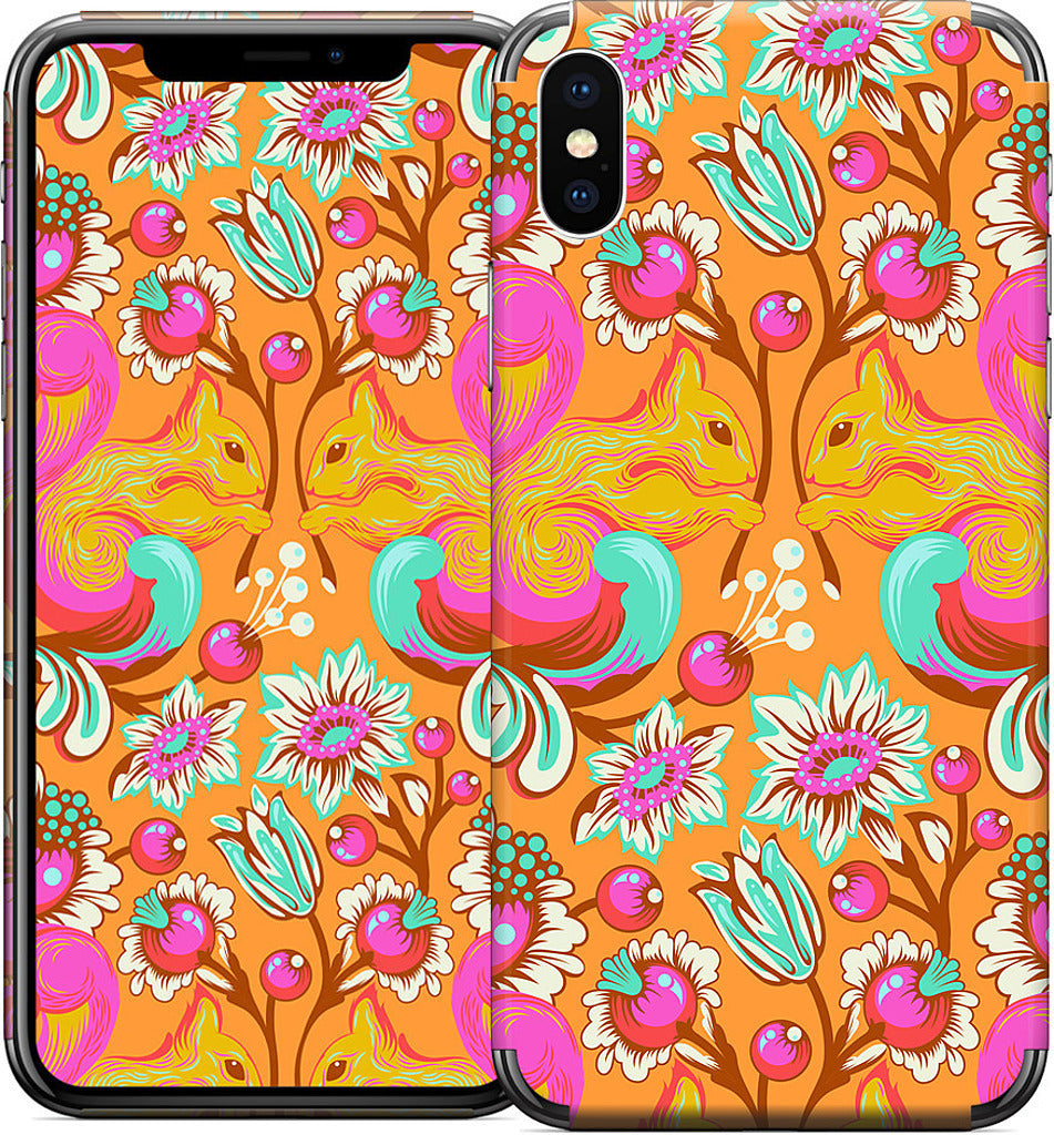 Squirrel Begonia iPhone Skin