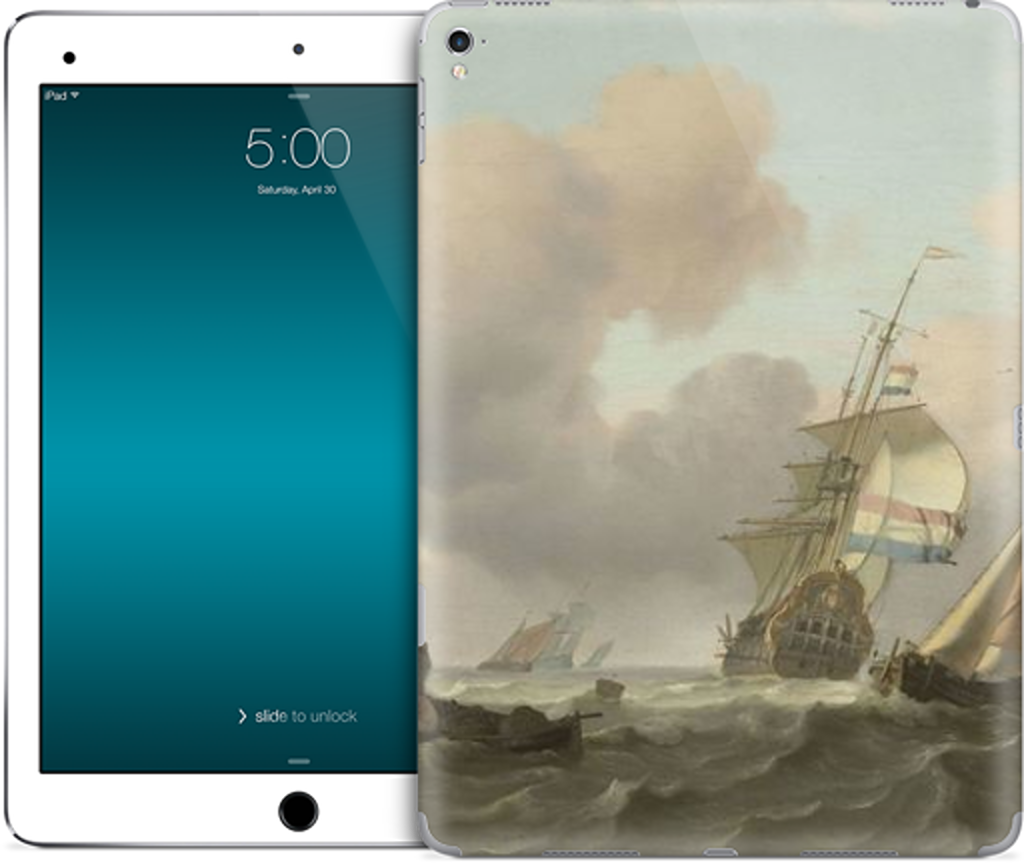 Ships in Choppy Sea iPad Skin