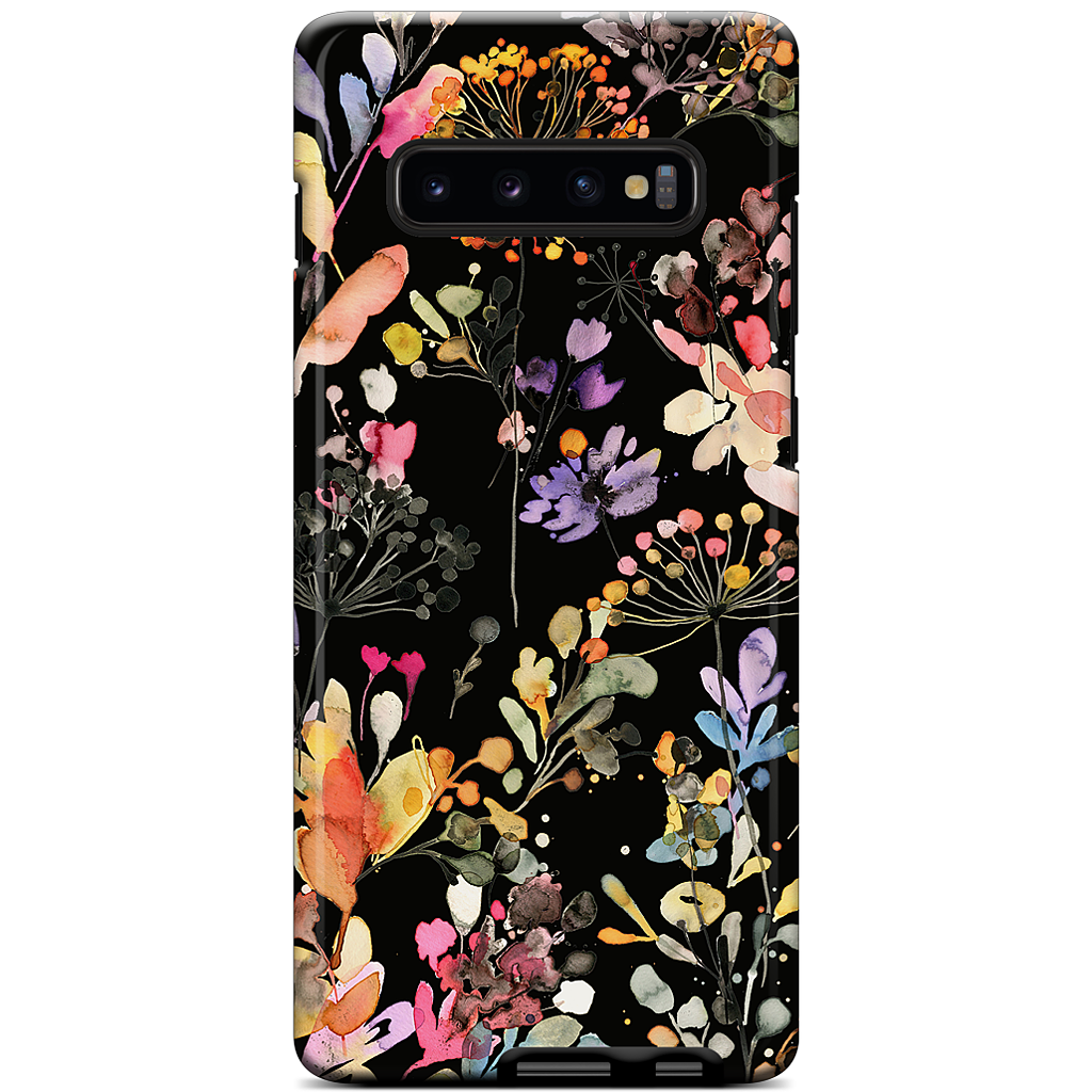 Wild Grasses (Black) Samsung Case
