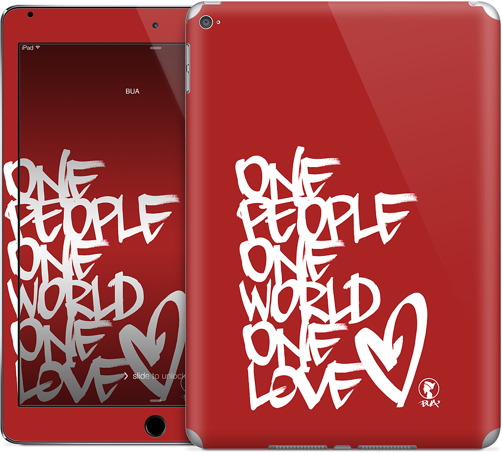 One People, One World, One Love iPad Skin