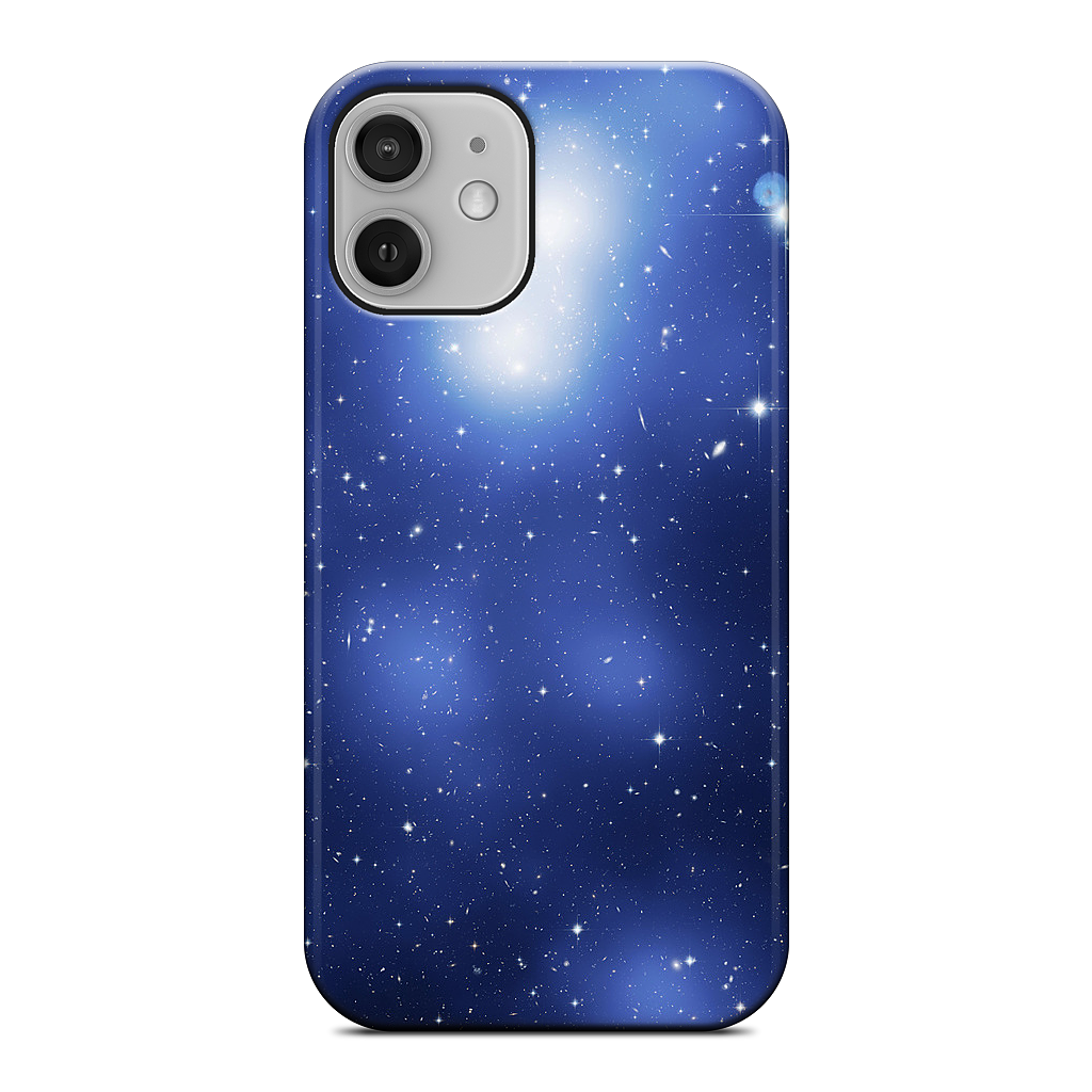 Galaxy Cluster Blue iPhone Case
