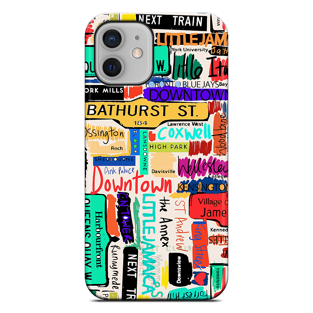 Toronto words iPhone Case